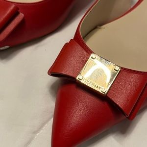 Cole Haan kitten heels with bow detail
